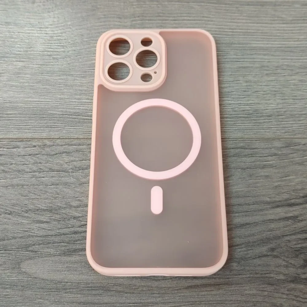 iPhone 15 Pro Max Pink Case with Screen Protectors